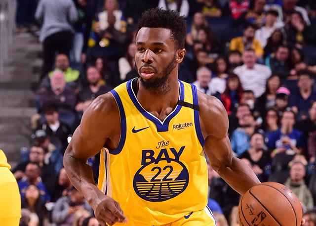 Camiseta Golden State Warriors Andrew Wiggins #22 Statement 2019-20 Amarillo