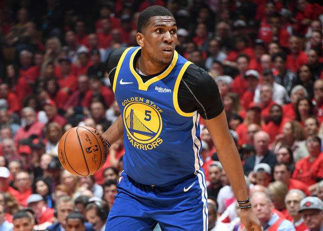 Camiseta Golden State Warriors Kevon Looney #5 Icon 2018 Azul