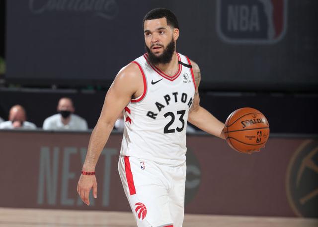 Camiseta Toronto Raptors Fred Vanvleet #23 Association 2017-18 Blanco